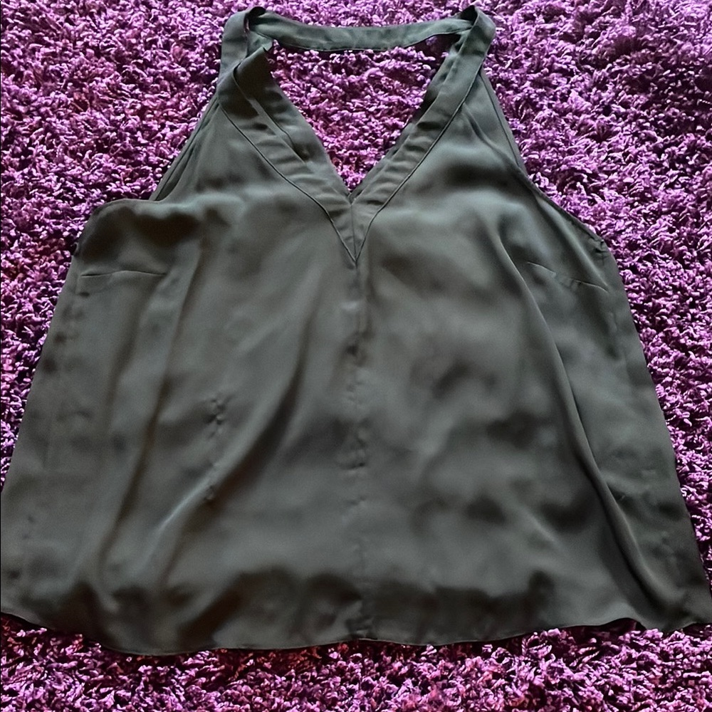 ASOS Black Double V-neck Relaxed Camisole